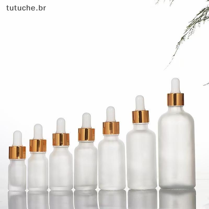 Frascos De Loção Recarregáveis TU , Conta-Gotas De Vidro Fosco , 10ML , 50ML , 100ML , Recipiente Cosmético Para Cuidado