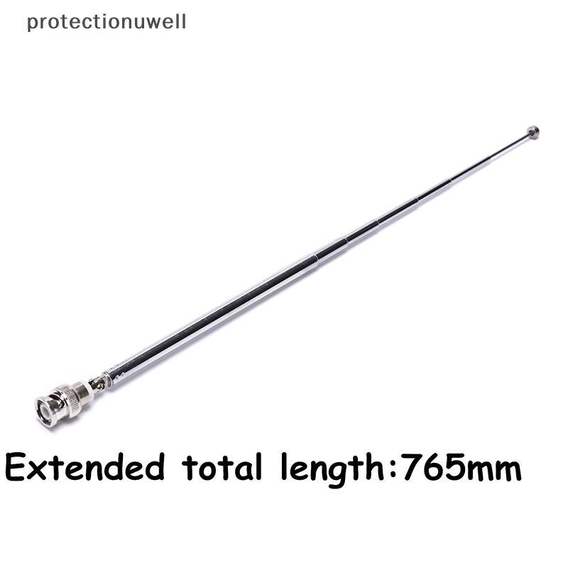 Antena Telescópica Pwbr 765mm Q9 BNC Conector Scanner De Rádio FM Portátil VHF UHF TW Quente