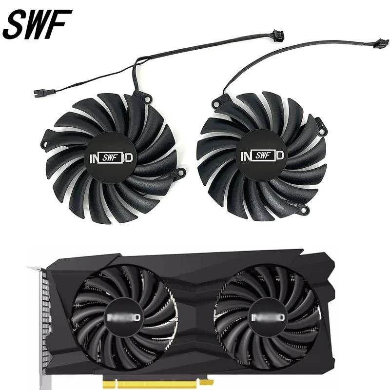- 85mm DC 12V 0.35A CF-12910S RTX3060Ti RTX3070 Para Inno3D GEFORCE RTX 3050 3060Ti 3070 TWIN X2 OC Ventilador De Placa