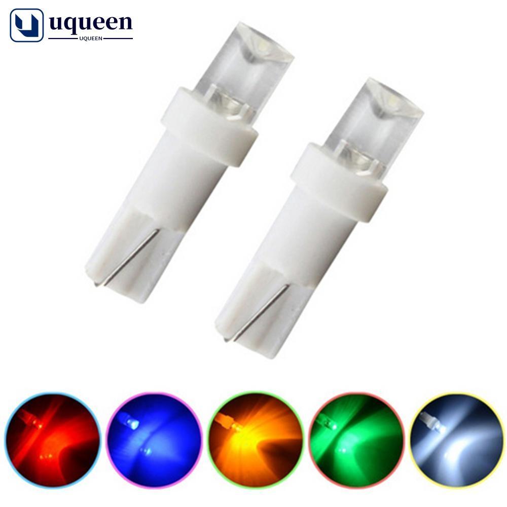 UQUEEN 10 Pçs T5 LED Painel Do Carro Luzes Lâmpada De Instrumentos Velocímetro Cunha Lateral Lente Côncava C9I8