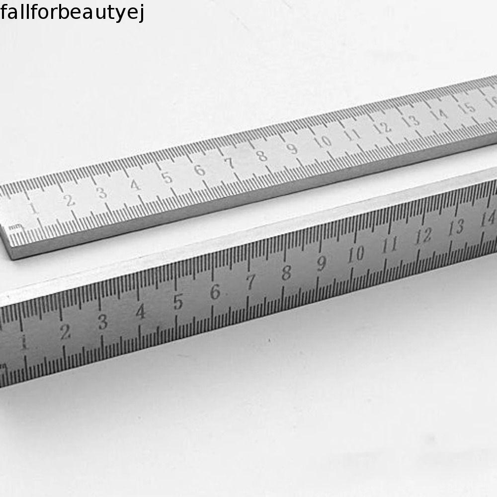 Régua De Aço Inoxidável FALLFORBEAUTYEJ , Forjamento Em Escala Dupla Espessada , Aparelho De Ensino