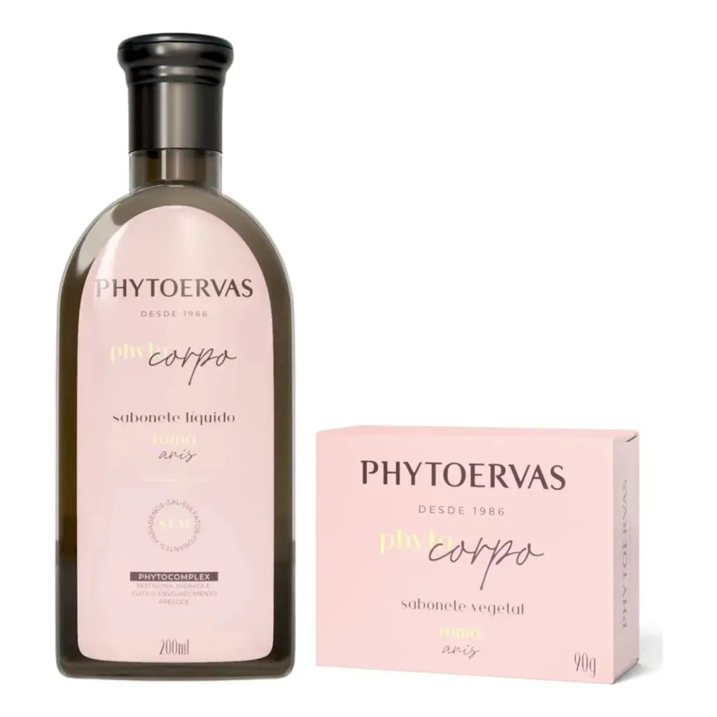 Sabonete Líquido Phytoervas 260m + Sabonete Em Barra Romã