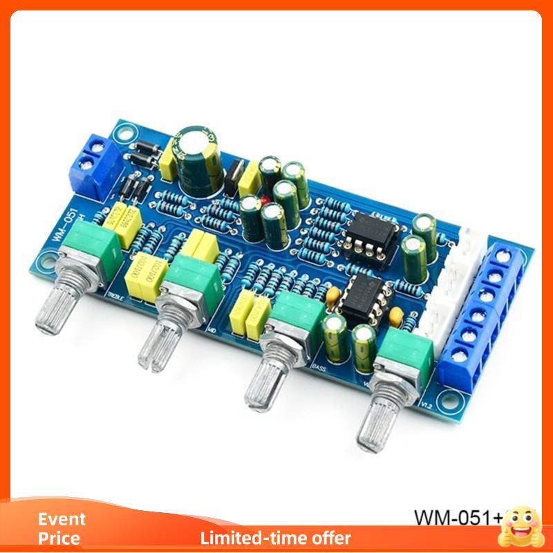 Fonte De Alimentação Única HIFI NE5532 Placa De Pré-Amplificador Tom De Volume Controle EQ Kit Eletrônico