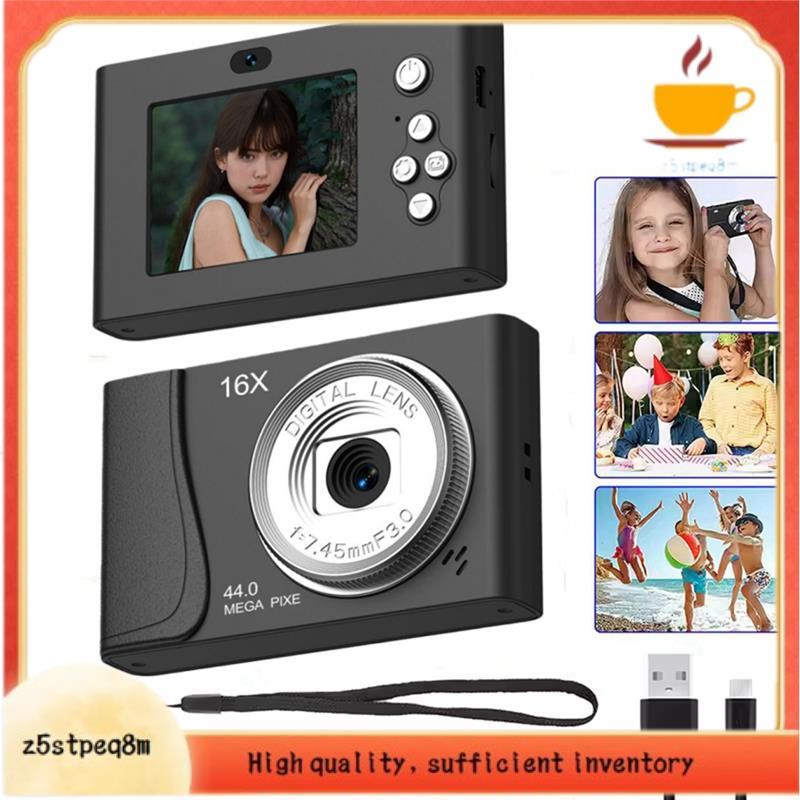 Câmera Digital Compacta Com Zoom 16X , Filmadora Infantil Foco Automático , Tela De 2.4 " Para Crianças , Adultos , Inic