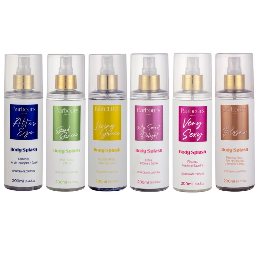 Kit Barbour's Body Splash My Sweet Delight + VerySexy + Alter Ego + Roses + Good Graces + Living Graces 200ml