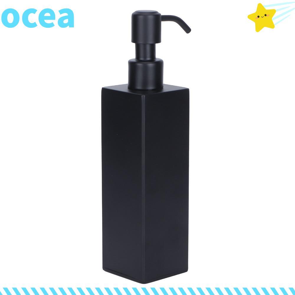 Dispensador De Sabão OCEA , Garrafa De Bomba Preta De Aço Inoxidável 304 , Shampoo Com Capacidade De 200ml De Recarga Fá