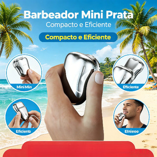 Barbeador EléTrico PortáTil Mini Aparador De Barba Reciprocador CabeçA De Corte Recarregá…