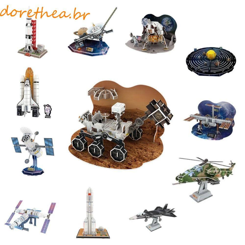 Quebra-Cabeça De Papel Para Nave Espacial 3D DORETHEA , Estação Internacional Em Miniatura De Modelo , Voyager