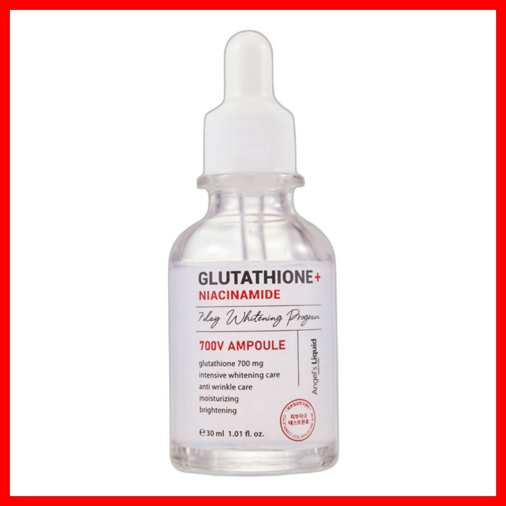 [Angelslíquido] Ampola De Glutationa + Niacinamida , 30ml , 1 Unidade/Coreana/Fórmula Iluminadora Da Seulro