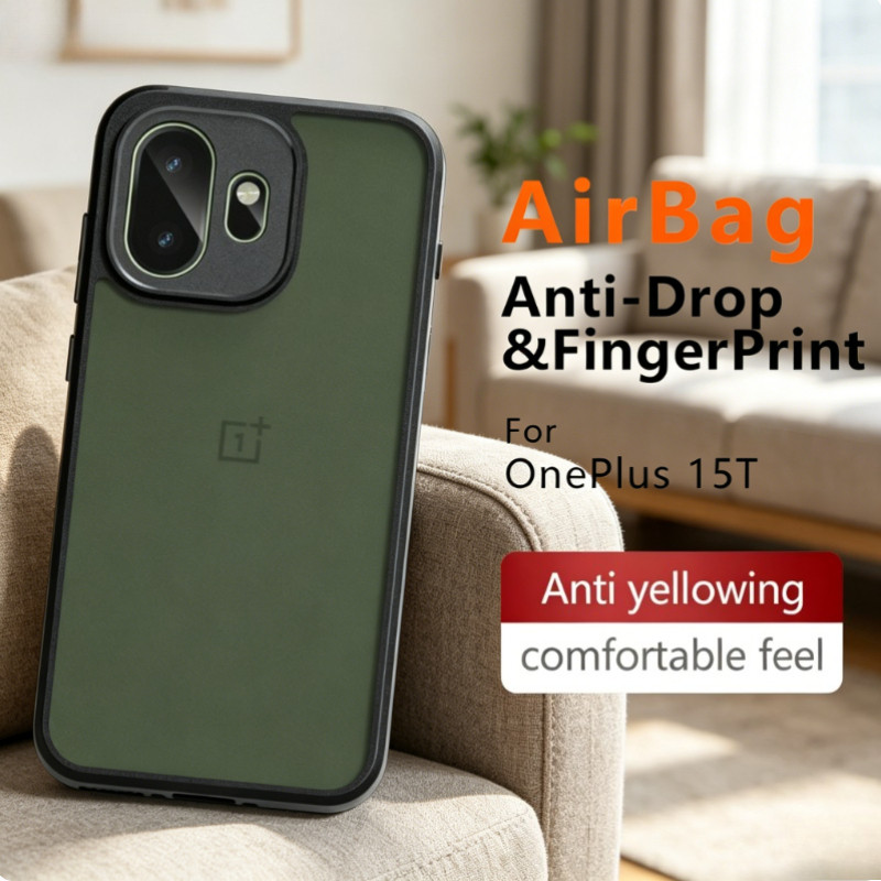Acrílico À Prova De Choque Casos Claros Para Oneplus 15T Fosco PC Transparente Caso Proteção Lente Do Telefone 1 + 15T C