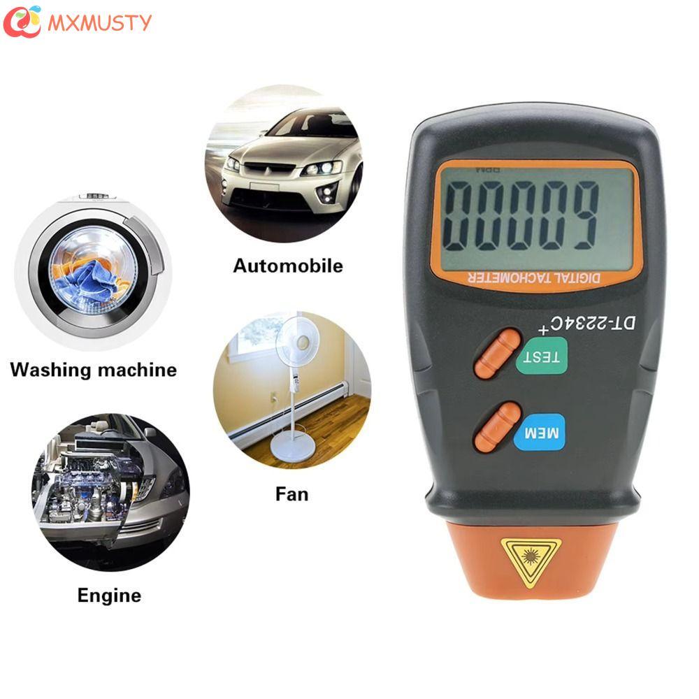 Tacômetro Digital A Laser MXMUSTYZA , Medidor De RPM Com Display LCD Óptico Velocidade Do Motor De Armazenamento De Dado