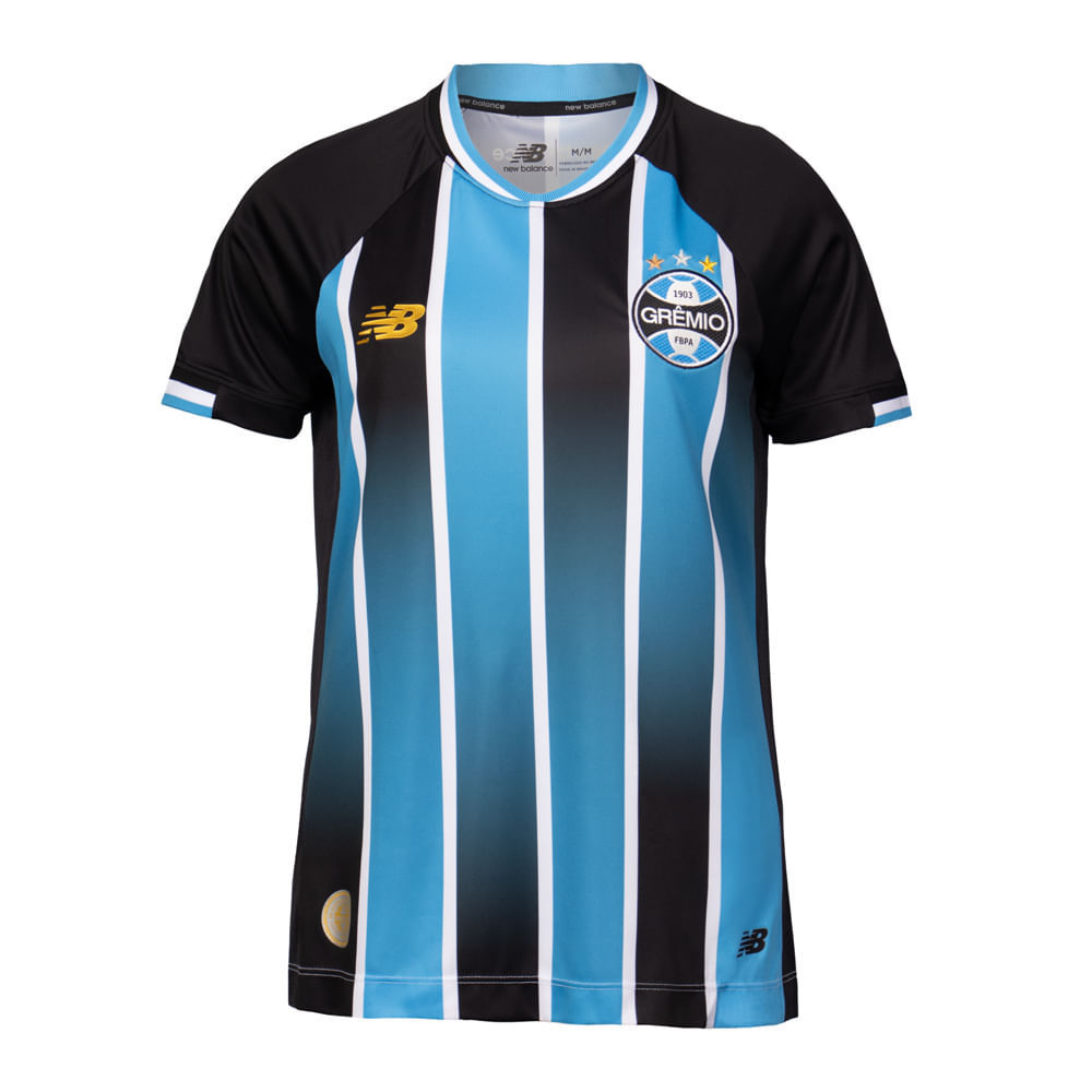 Camiseta Feminina Grêmio Home 2026 New Balance Oficial Azul