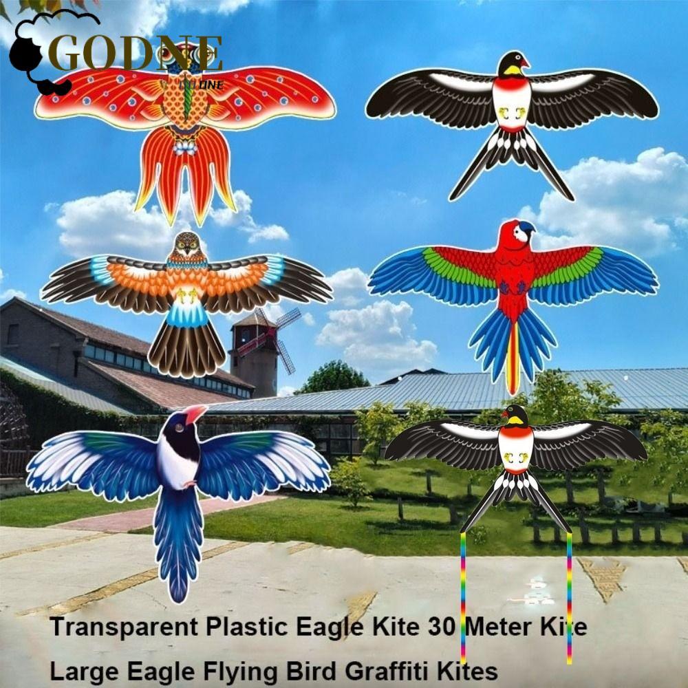 GODNESSFO Pipas De Águia Grandes , 20 * 12cm Brinquedo DIY Pipa De Plástico , Crianças Desenhos Animados Pássaros Voador