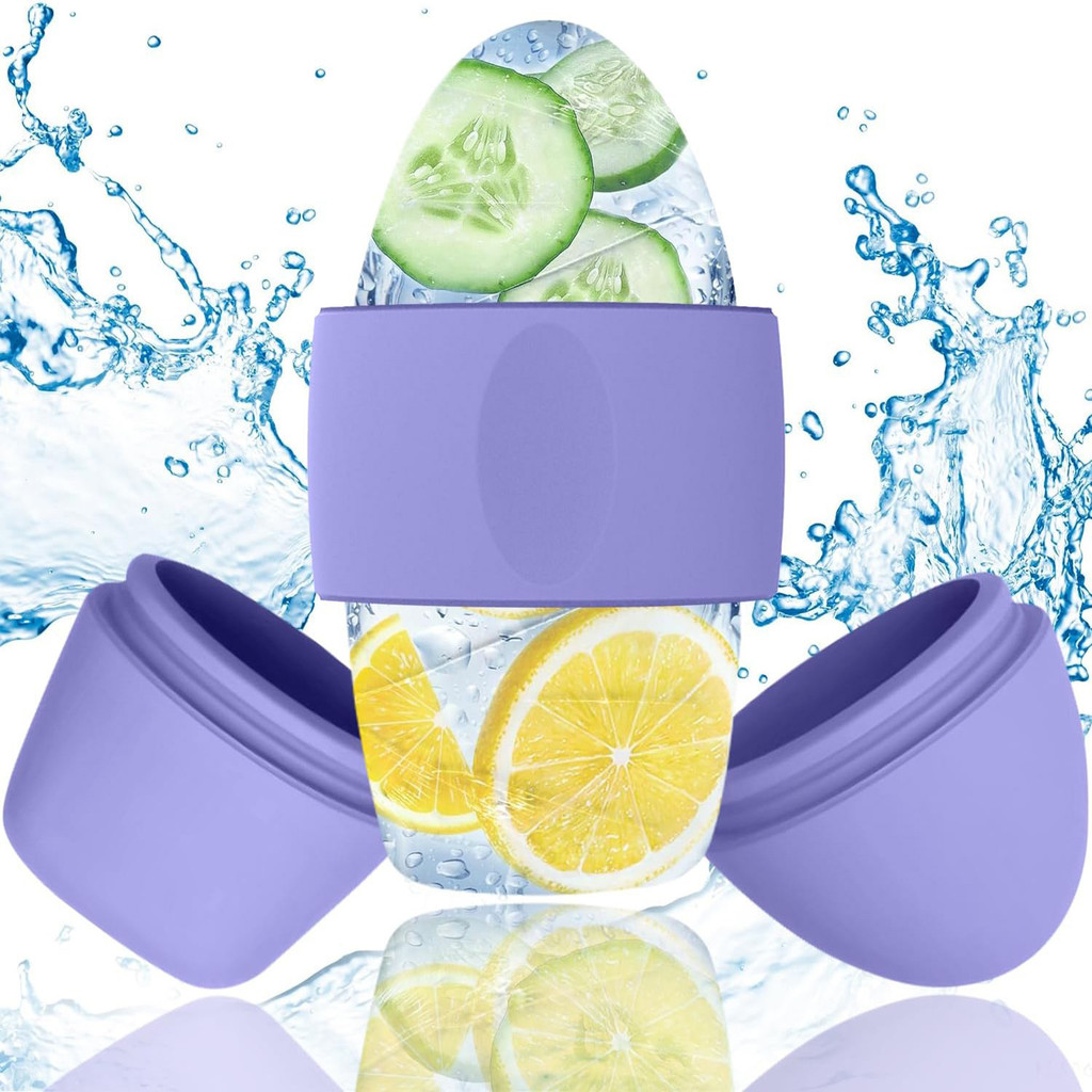 Rolo De Gelo De Massagem Facial , Máscara De Silicone Para Olhos E Rosto , Molde Resfriamento De Cuidados Com A Pele , D