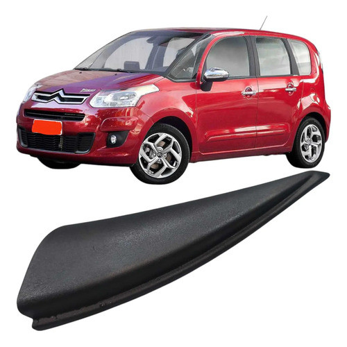 Moldura Interna Retrovisor Esquerdo Citröen C3 Picasso 2014 Preto