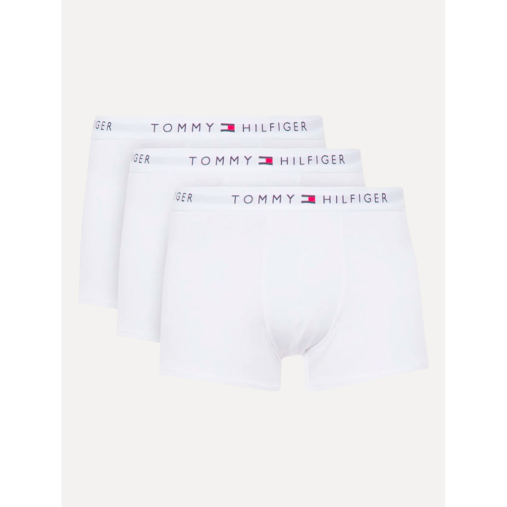 Cueca Tommy Hilfiger Cotton Stretch Trunk Branca Pack