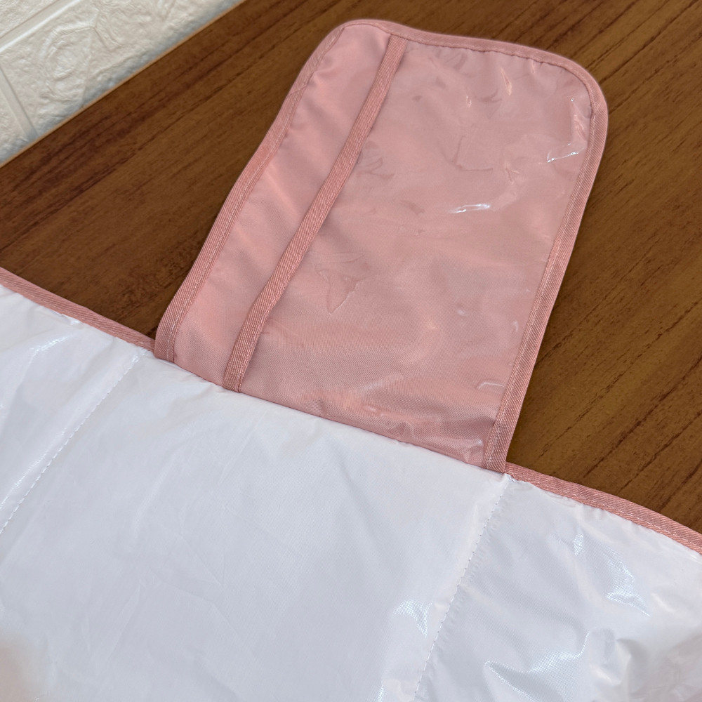 Trocador Portátil Bebê Impermeável Liso Dobrável Compacto Com Bolso — imagem 2 de 2