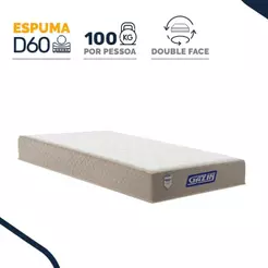 Colchão Gazin de Espuma D60 Double Face Force PLUS Solteiro 88cm