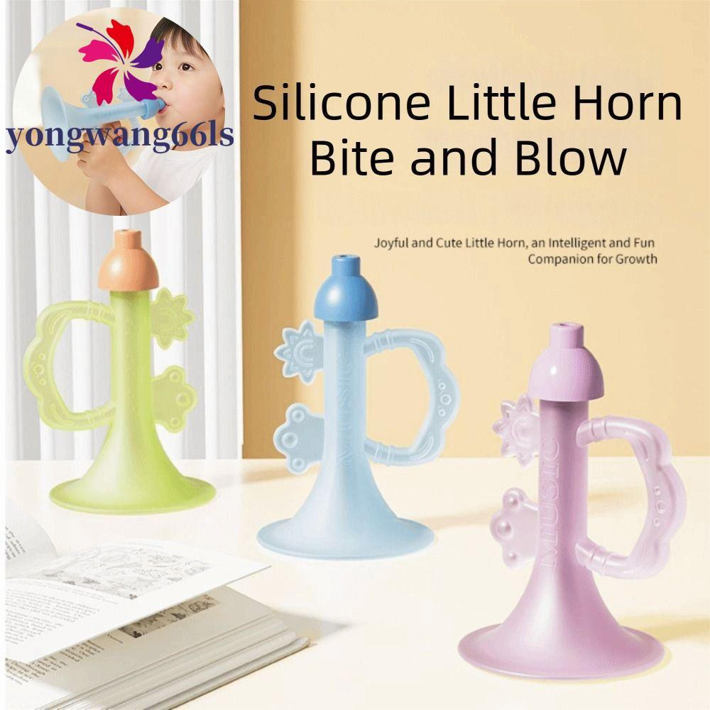 Trompete De Silicone Infantil YONGWANG , Buzina De Dentição De Bebê De Qualidade Alimentar Com Simulação De Som , Mastig