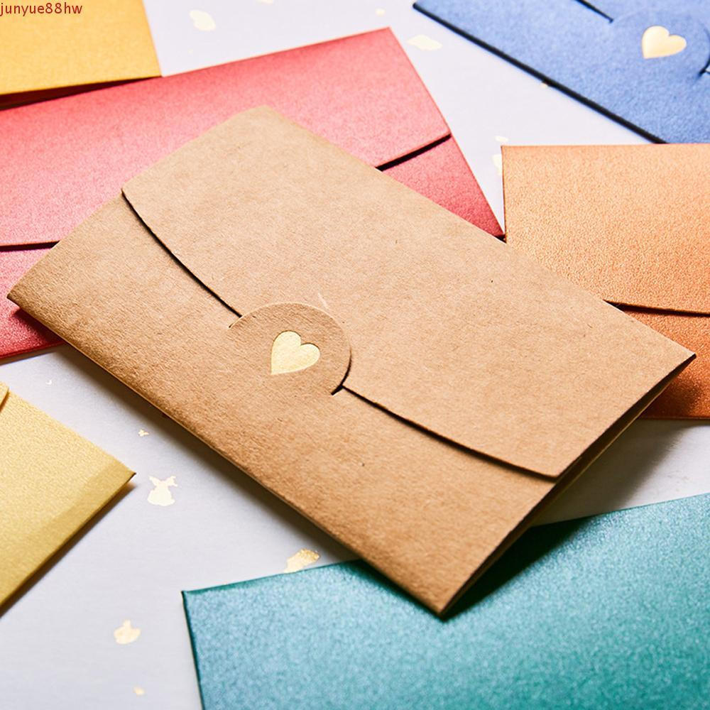 JUNYUE Envelopes De Papel 10 Peças/Lote Pequeno Para Carta Envelope Perolado 10.5 * 7CM Cartão De Felicitações