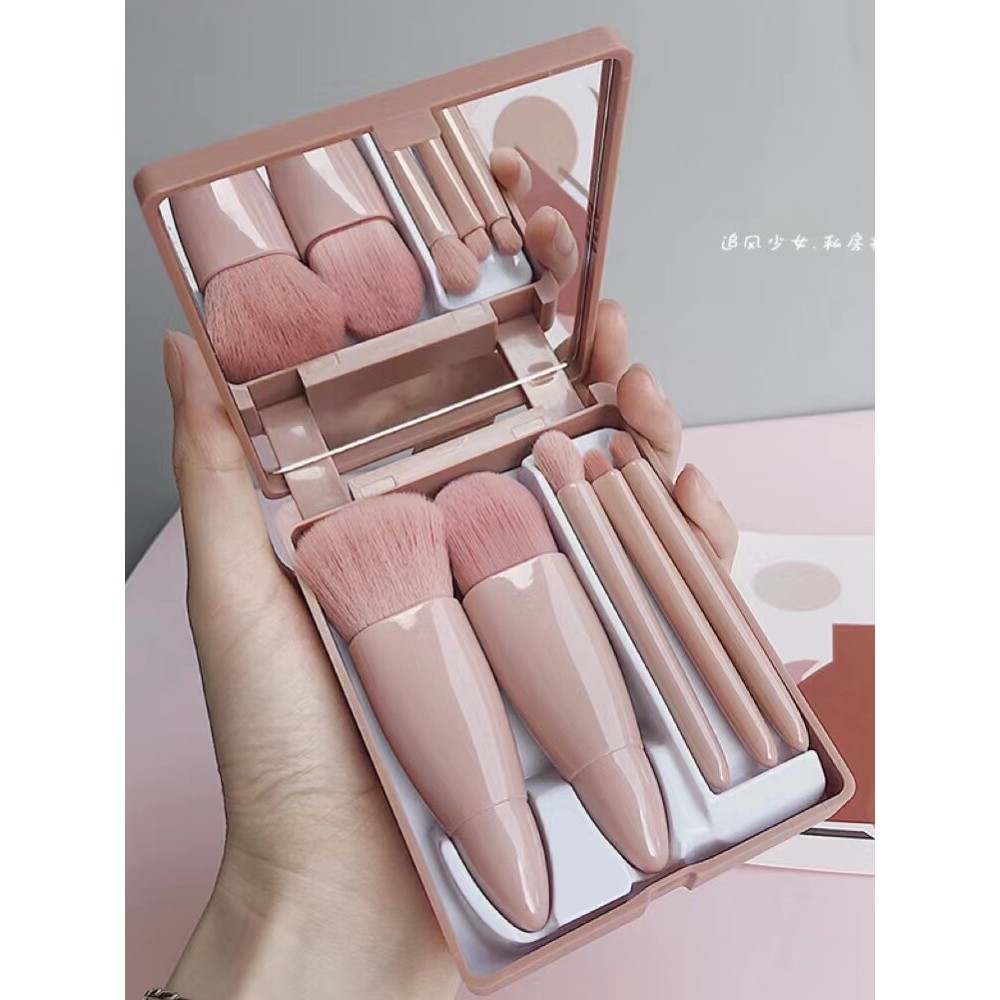 kit pincel maquiagem profissional kit pincel maquiagem Mini conjunto portátil de pincéis de maquiagem para cabelo macio