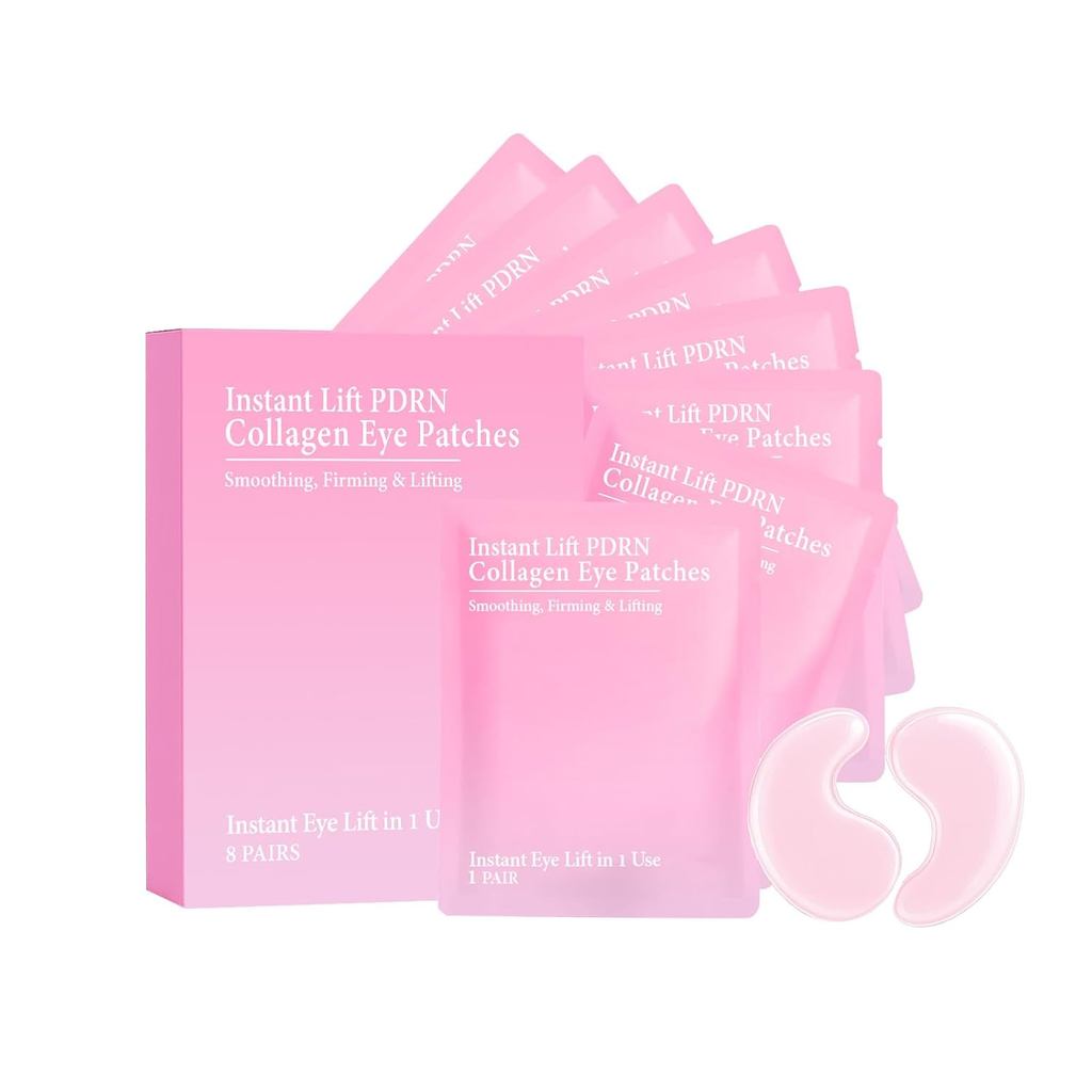 Patches para Olhos Instalift PDRN, Máscara de Olhos com Colágeno Instantâneo para Olheiras e Olhos Inchados, Patches Hid