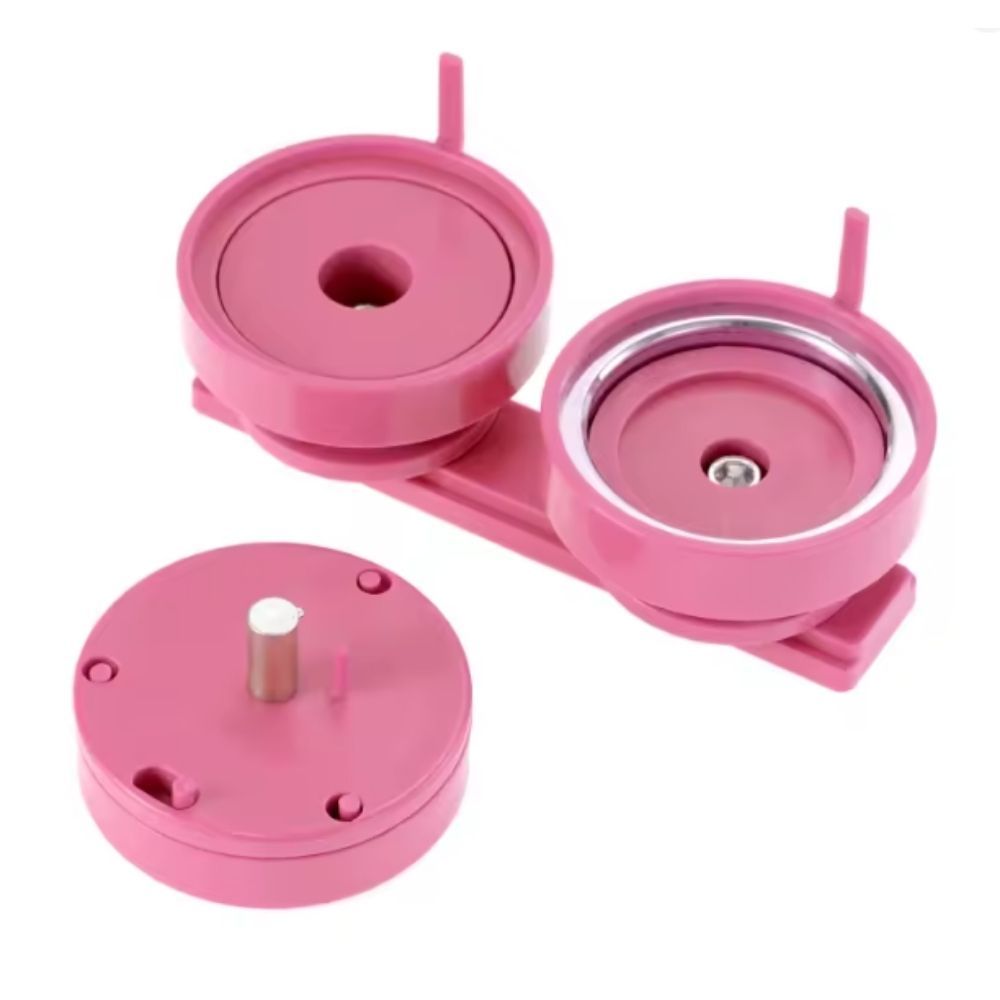 Matriz de Botton 37mm Molde Redondo Rosa Marpax 01un
