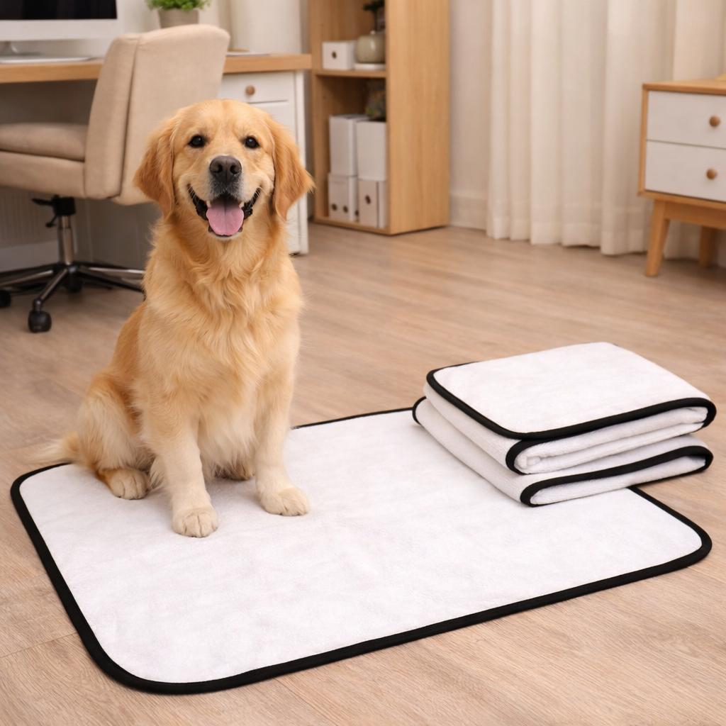 Kit 2 Tapetes Branco Clean 70x50 – Reutilizável 200x, Reduz Custos e Protege o Meio Ambiente