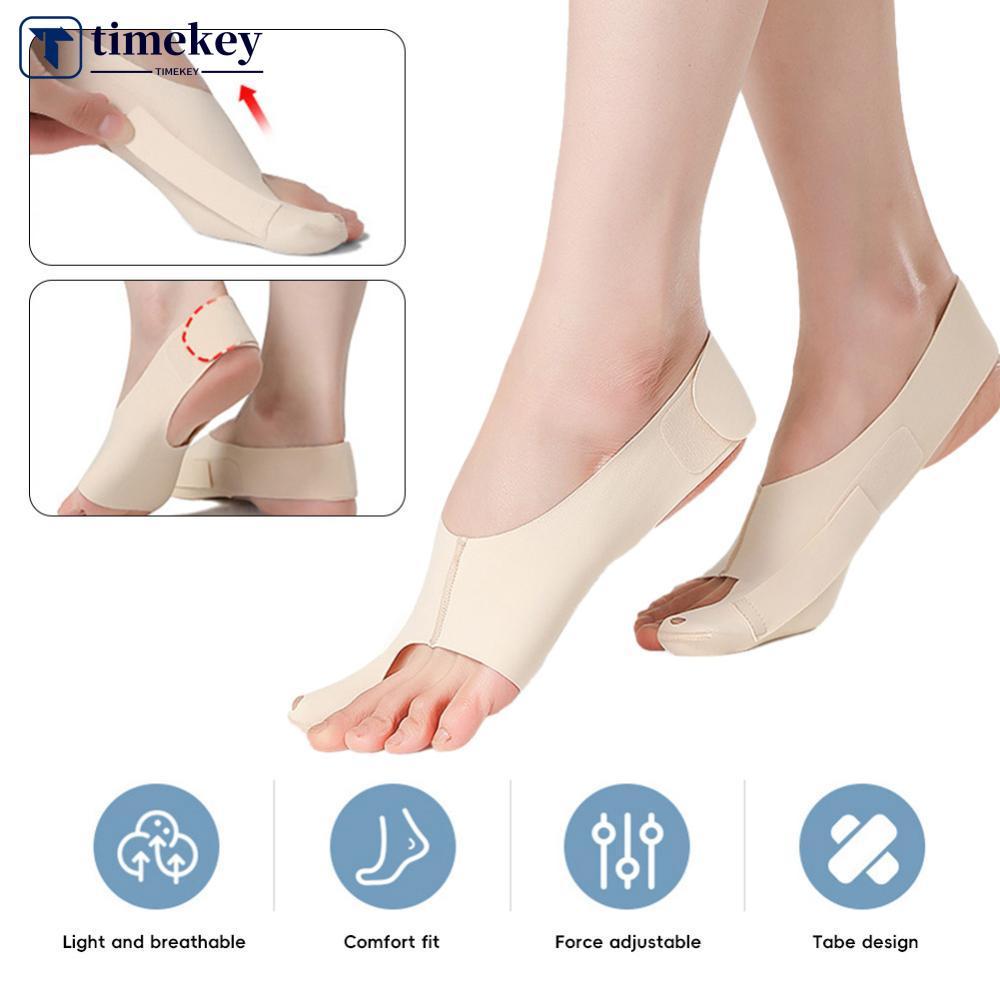 TIMEKEY Corretor De Joanete De Dedo Grande , 1 Peça , Meias Ortopédicas Ajustáveis , Separador De Dedos Dos Pés , Alívio