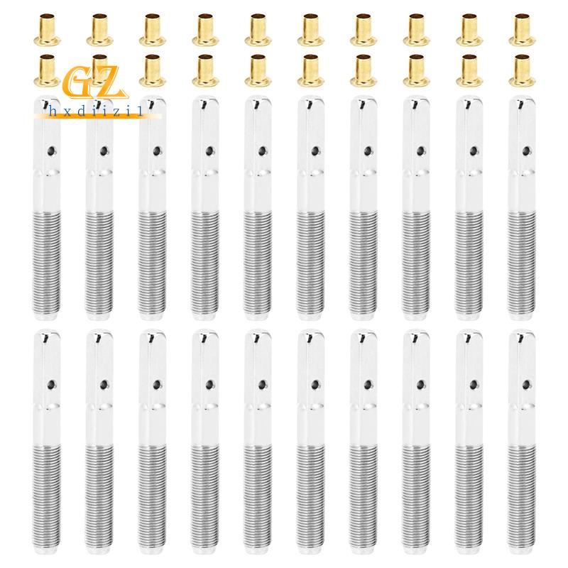 [gzhxdiizi1] 20 Peças De Pinos De Afinação De Harpa De Lira Com Rebites Definidos Para , Instrumento Musical De Cordas P