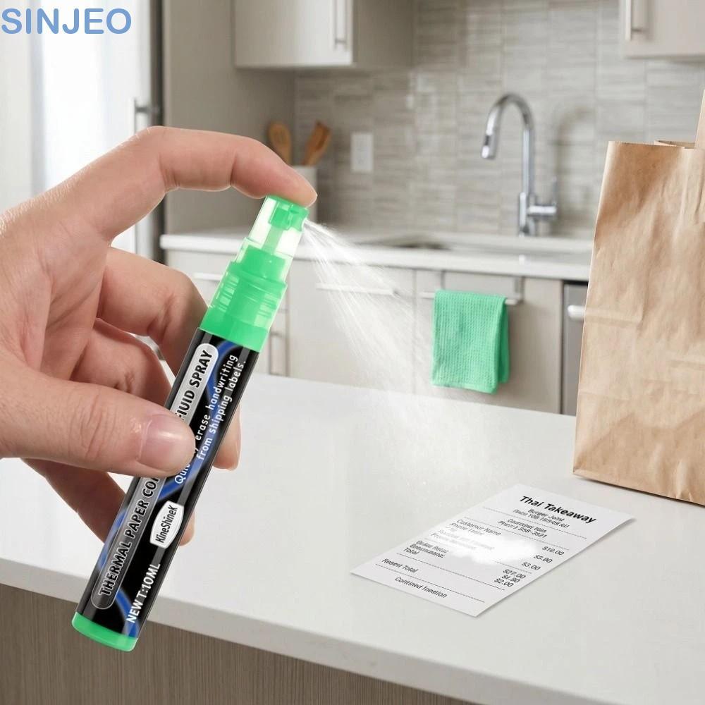 SINJEO Apagando Caneta Spray Líquida , Remover Endereço Telefone Portátil De Apagamento De Papel Térmico , Rapidamente