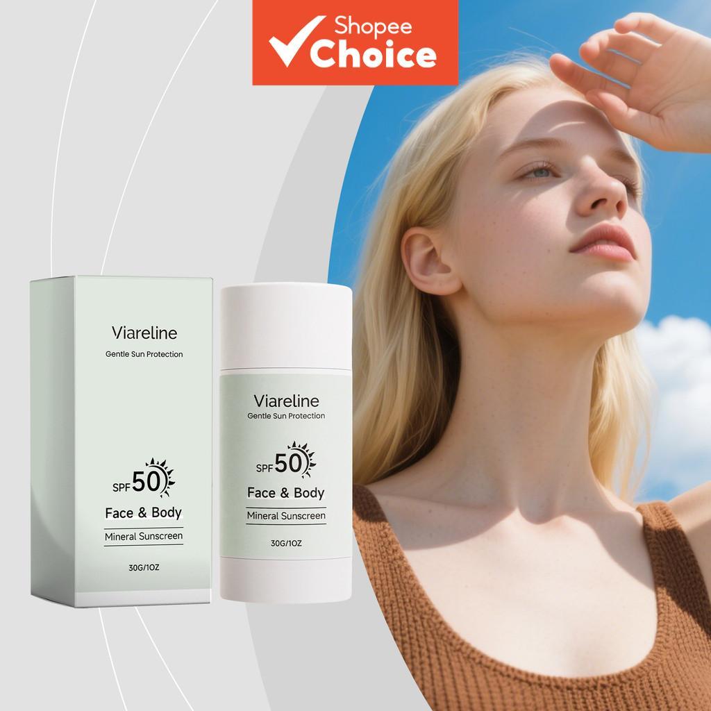 Bastão de Proteção Leve Suave 30g – Não Oleoso, para Rosto e Corpo, Proteção Diária para o Uso Comum, Versão Aprimorada