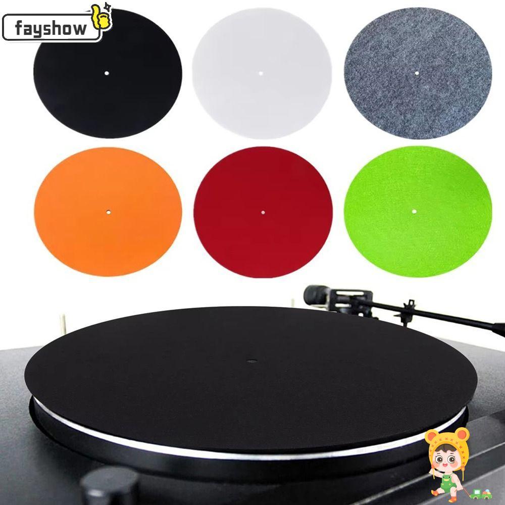 Tapete De Prato Giratório De Feltro FAYSHOW , Antiderrapante LP Antiestático De 295 Mm , Para Toca-Discos De Vinil