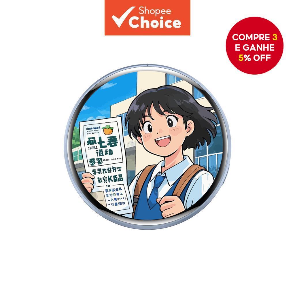 Crachá LED Inteligente Bluetooth Exibição De Fotos De Vídeo Personalizado Para Decoração Vestível De Cosplay De Anime-Pr