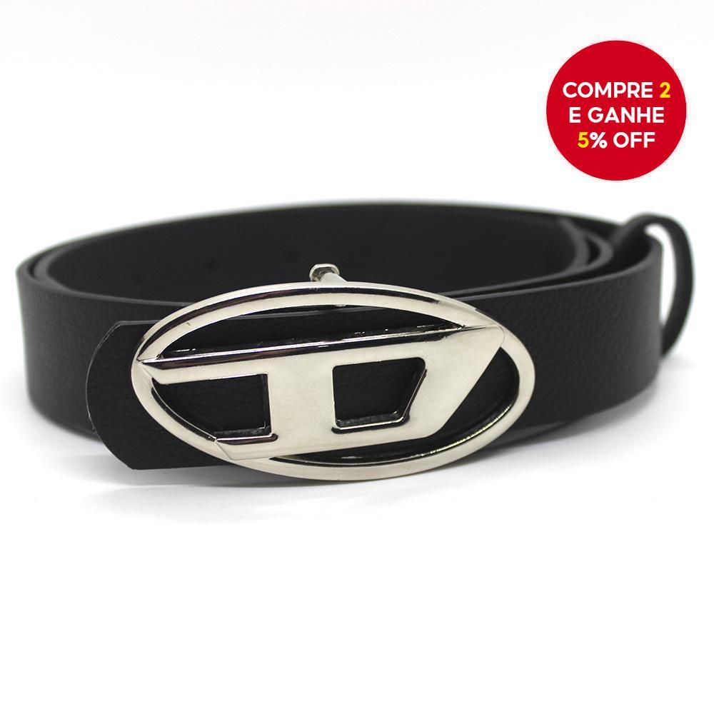 Unissex D Letter Cinto Oval Fivela De Metal Moda Casual Decorativa Cintura Cinta Tendência