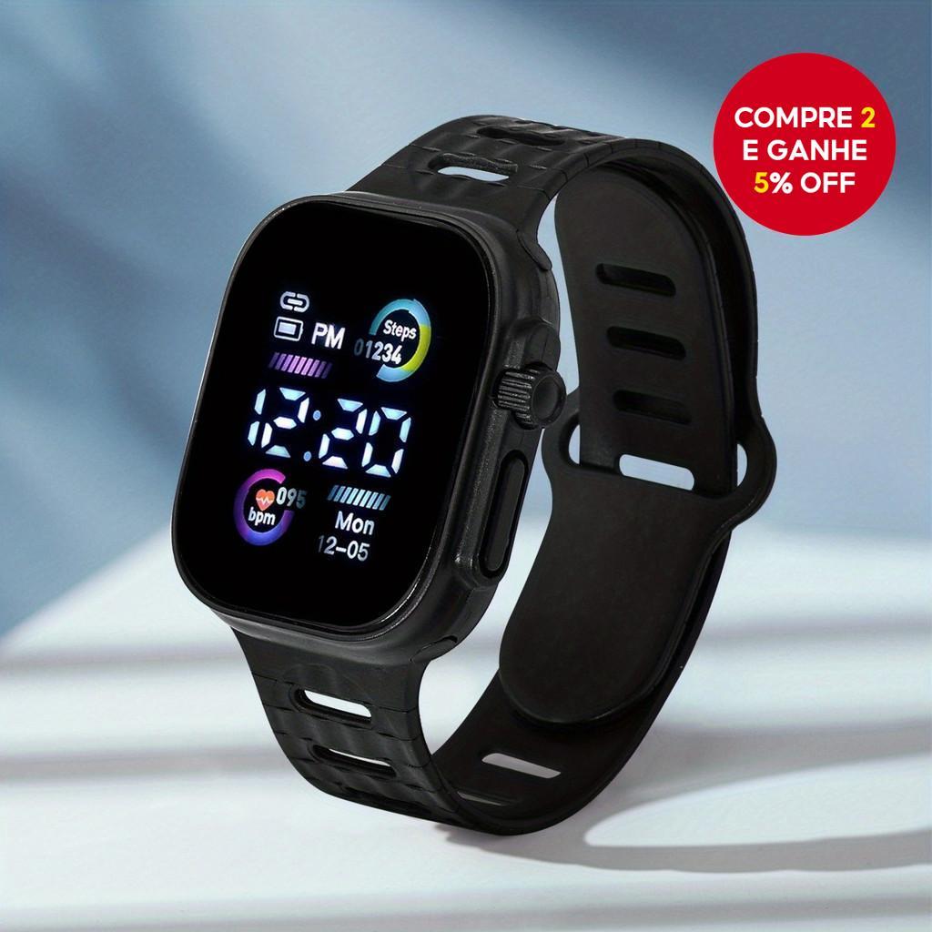 Top Smartwatch Esportes Relógio de Pulso Eletrônico para Crianças Meninos Meninas Legal Moda Tela Toque Estilo Unicórnio
