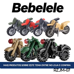 Moto de brinquedo, brinquedo de bloco de construção para crianças, mini bonecos#321