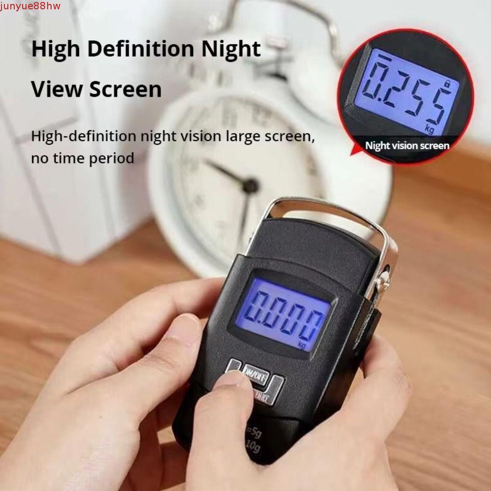 Balança Eletrônica JUNYUE , Portátil De Bagagem Com Display LCD De Precisão De 10g De Pesagem Suspensa Design De Gancho