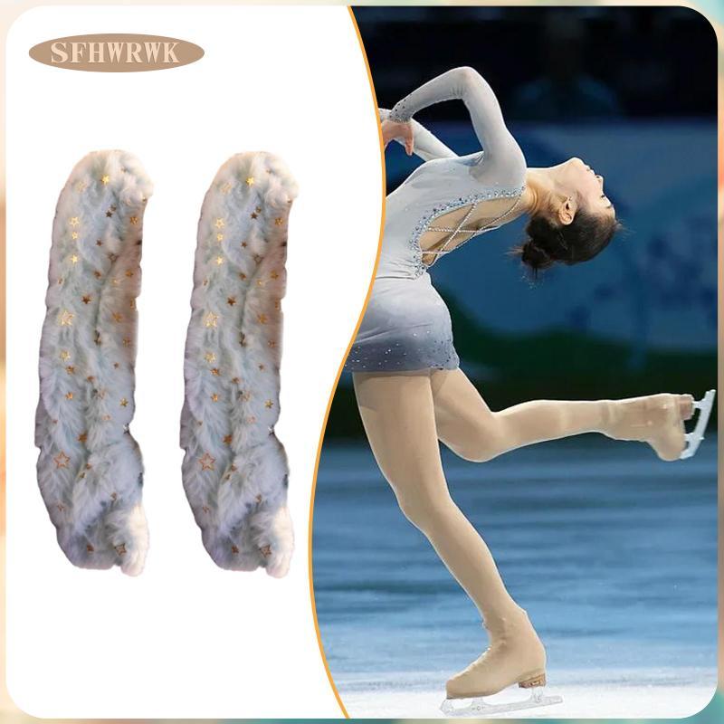 [Fhwrwk] Capas De Skate Protetor De Lâminas No Gelo Absorção De Água Fibra Acrílica Patins De Hóquei Figura Acessório Ad
