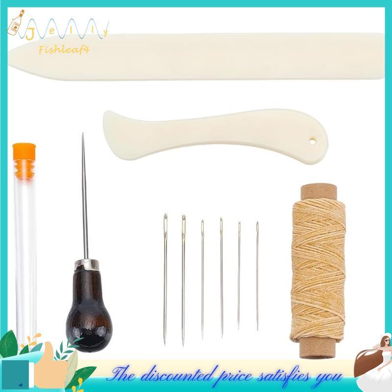 Kit De Costura Para Encadernação , 11 Peças , Fio De Algodão Encerado , Pasta De Osso De Plástico , Livro De Vinco De Pa