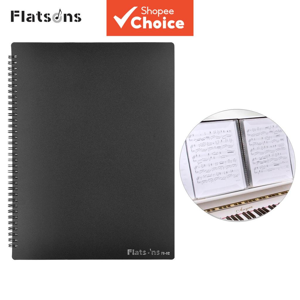 Porta-partituras FB-02 Tamanho A4 Organizador de Documentos e Partituras com 40 Bolsos para Violão, Piano e Violinistas