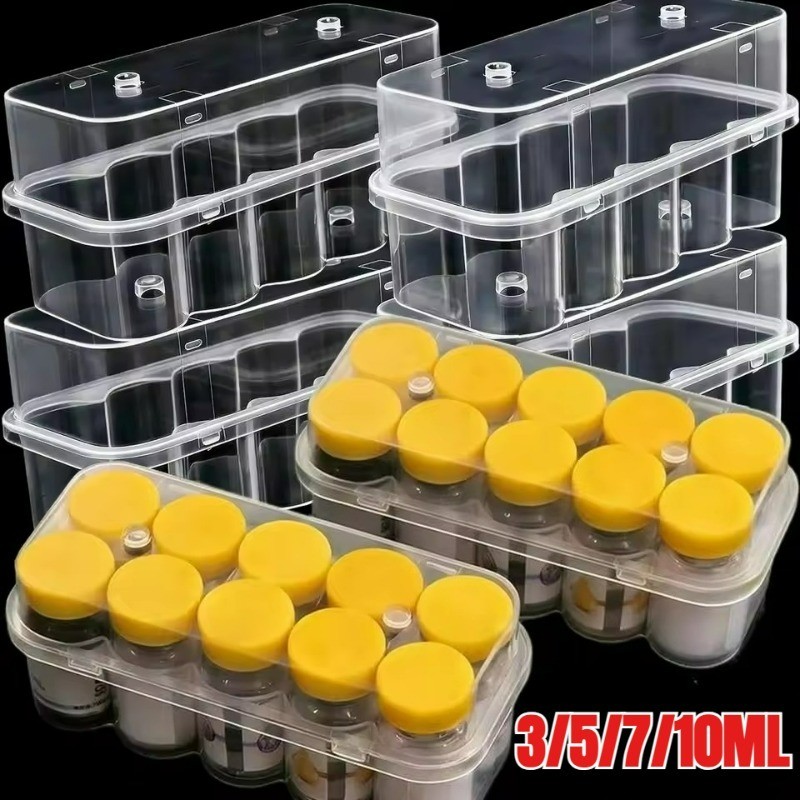 Estojo De Classificação De Tubo De Amostra-Caixa De Armazenamento De Frasco Flip-Top De 3/5/7/10ml-Microtubo Snap-on Div