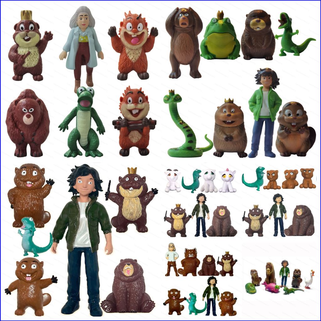 Hoppers Ellen Urso Anfíbio Rei Pão Tom Lagarto Réptil Rainha Bonito Figura De Ação Ornamento