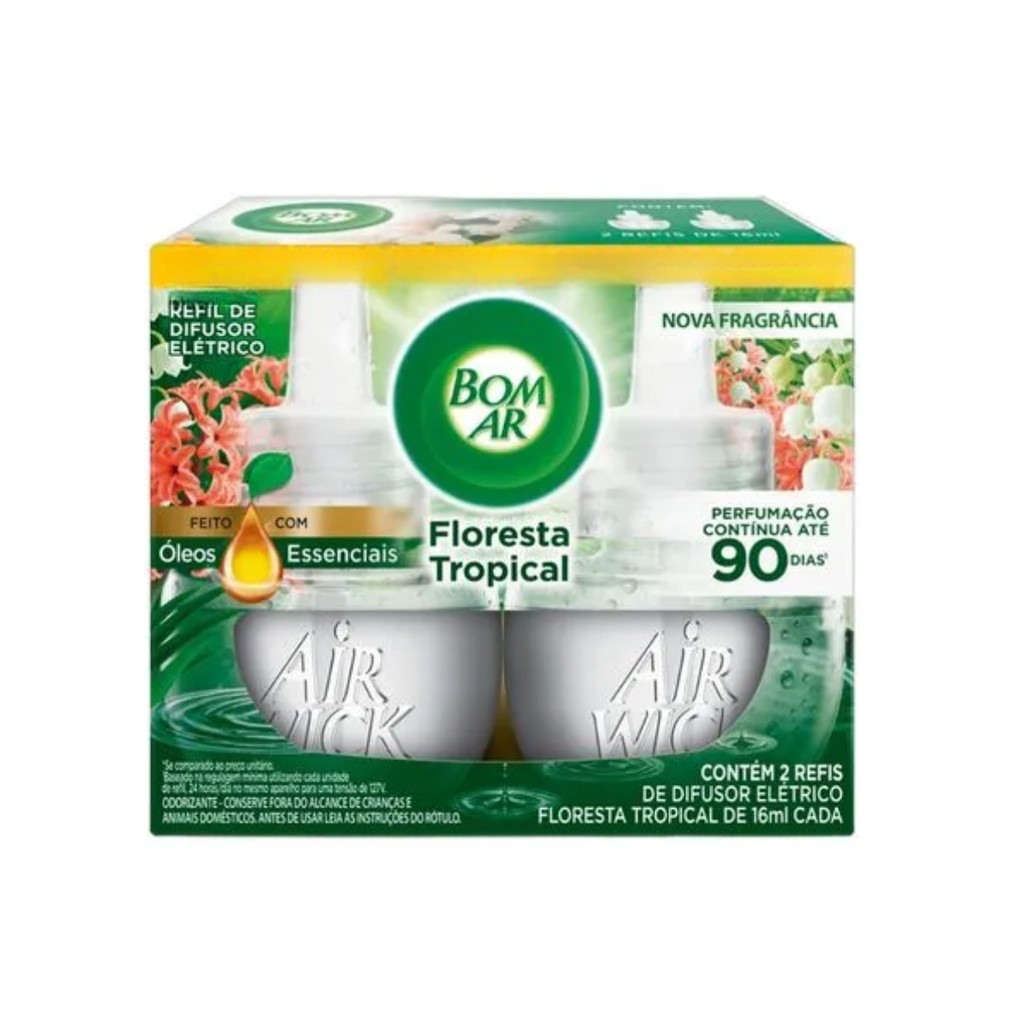Pack com 2 refil difusor Floresta tropical 16ml