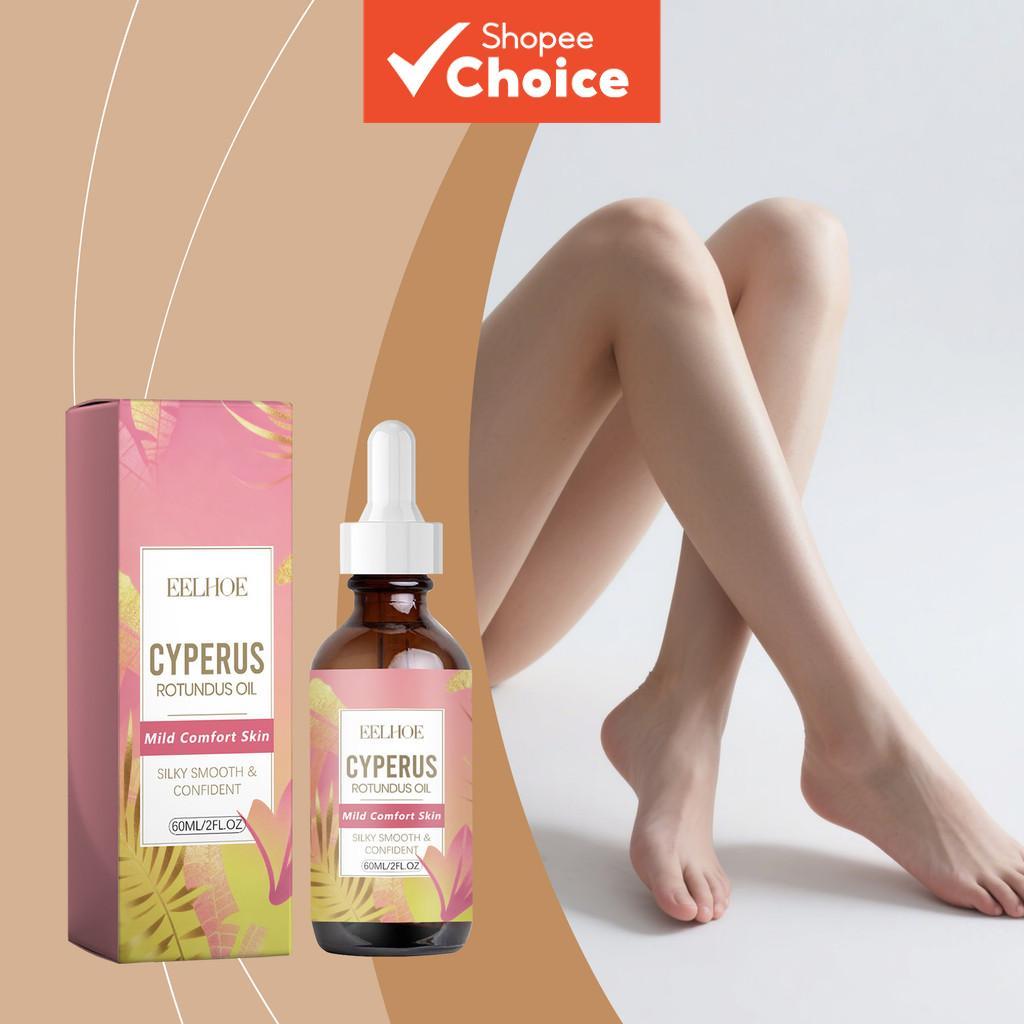 Óleo Pós-Depilação com Extrato de Raiz de Cyperus Rotundus e Vitamina E - Acalma a Pele para Textura Delicada - 60ml -