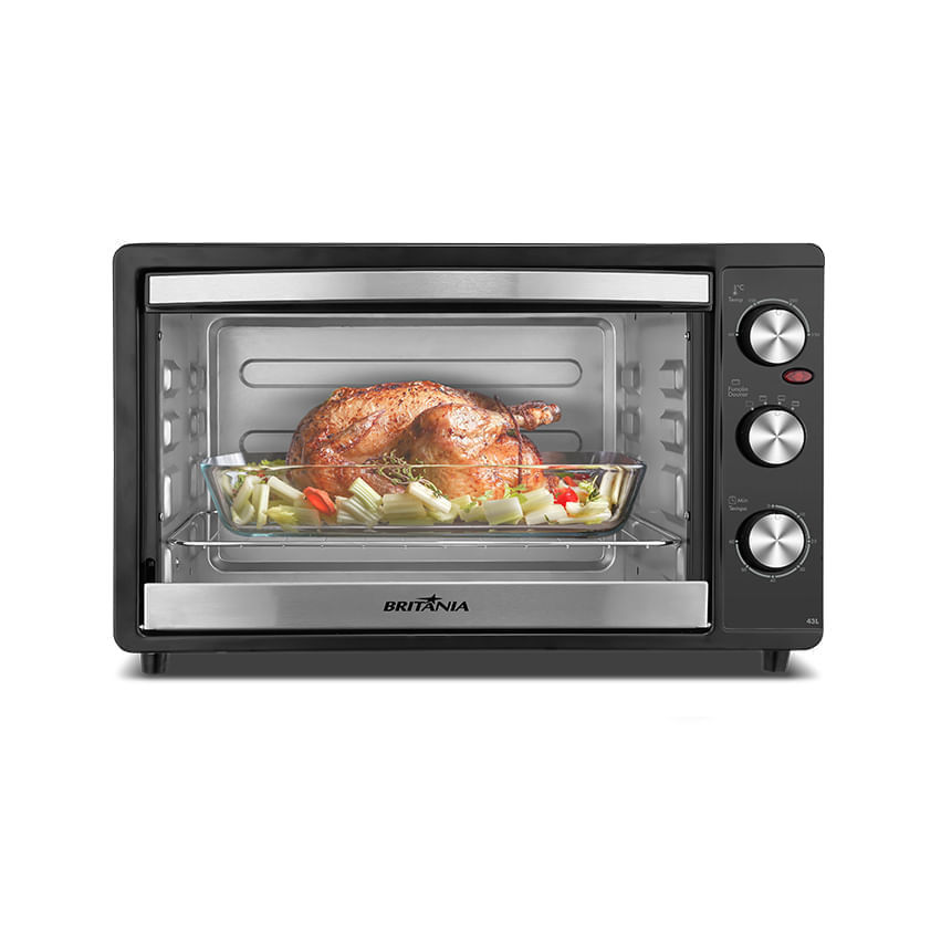 Imagem Forno Elétrico Britânia 43L Preto Dupla Resistência BFE43