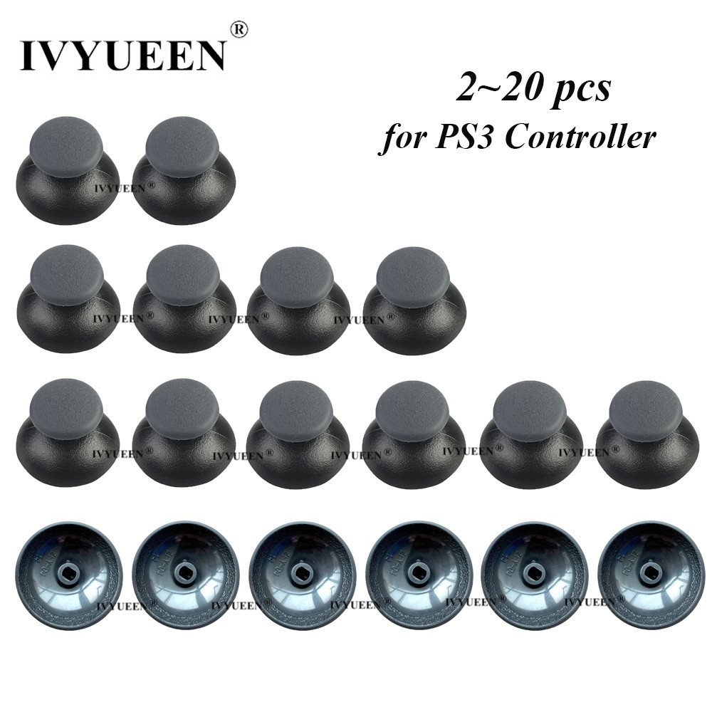 IVYUEEN 2-20 Pçs Substituição Analógico Polegar Vara Para PlayStation 3 PS3 Controlador Joystick Cogumelo Tampa Aperto G