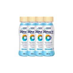 Kit 4 Impact Nutrição Enteral e Oral Baunilha 200ml