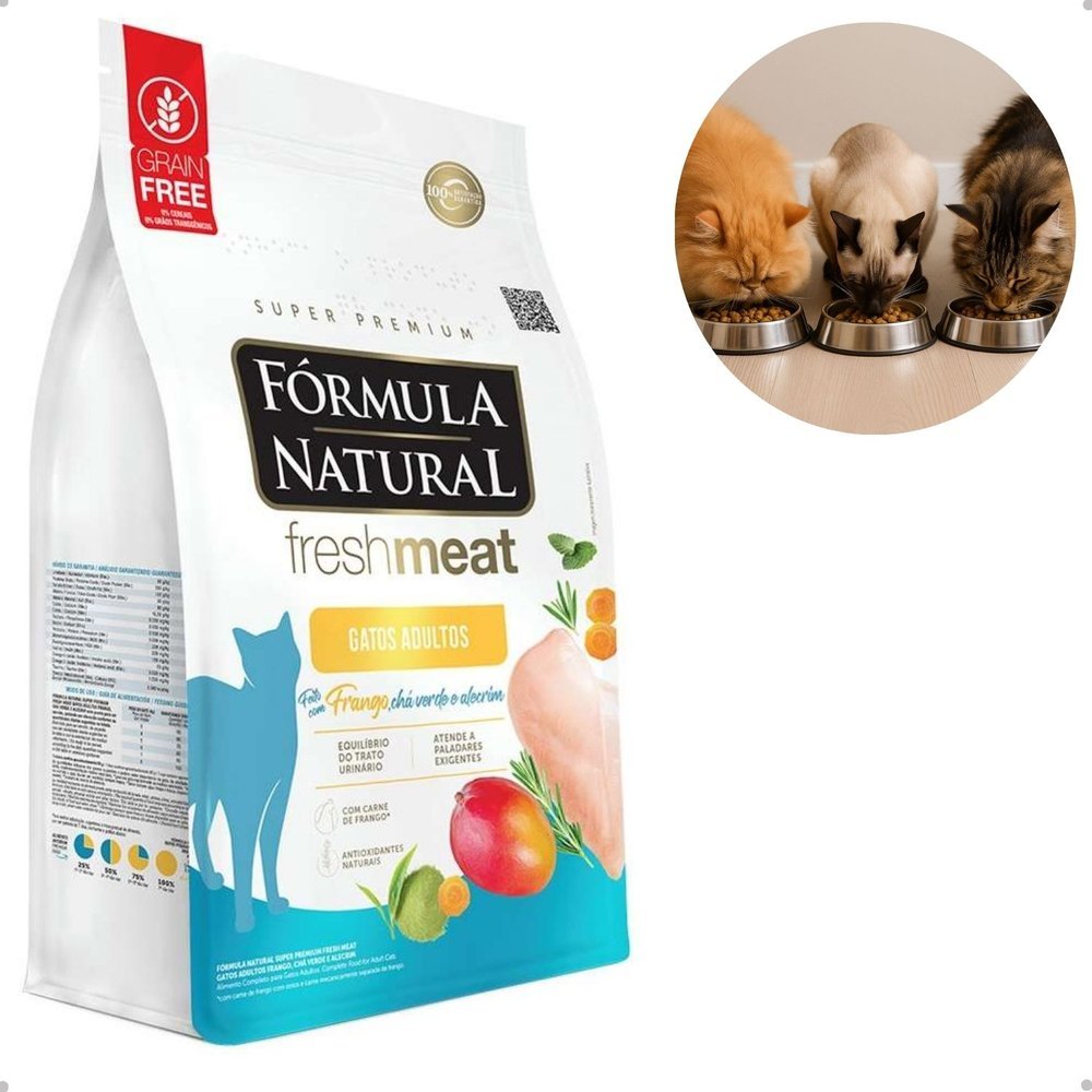 Ração Seca Fórmula Natural Fresh Meat para Gatos Adultos Frango 10,1kg
