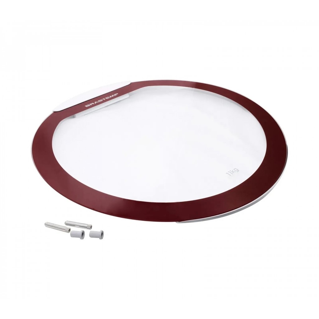 Tampa de vidro Vermelha Móvel Lavadora Brastemp Ative 11kg Original Bwg11 Bwh11 W10512610